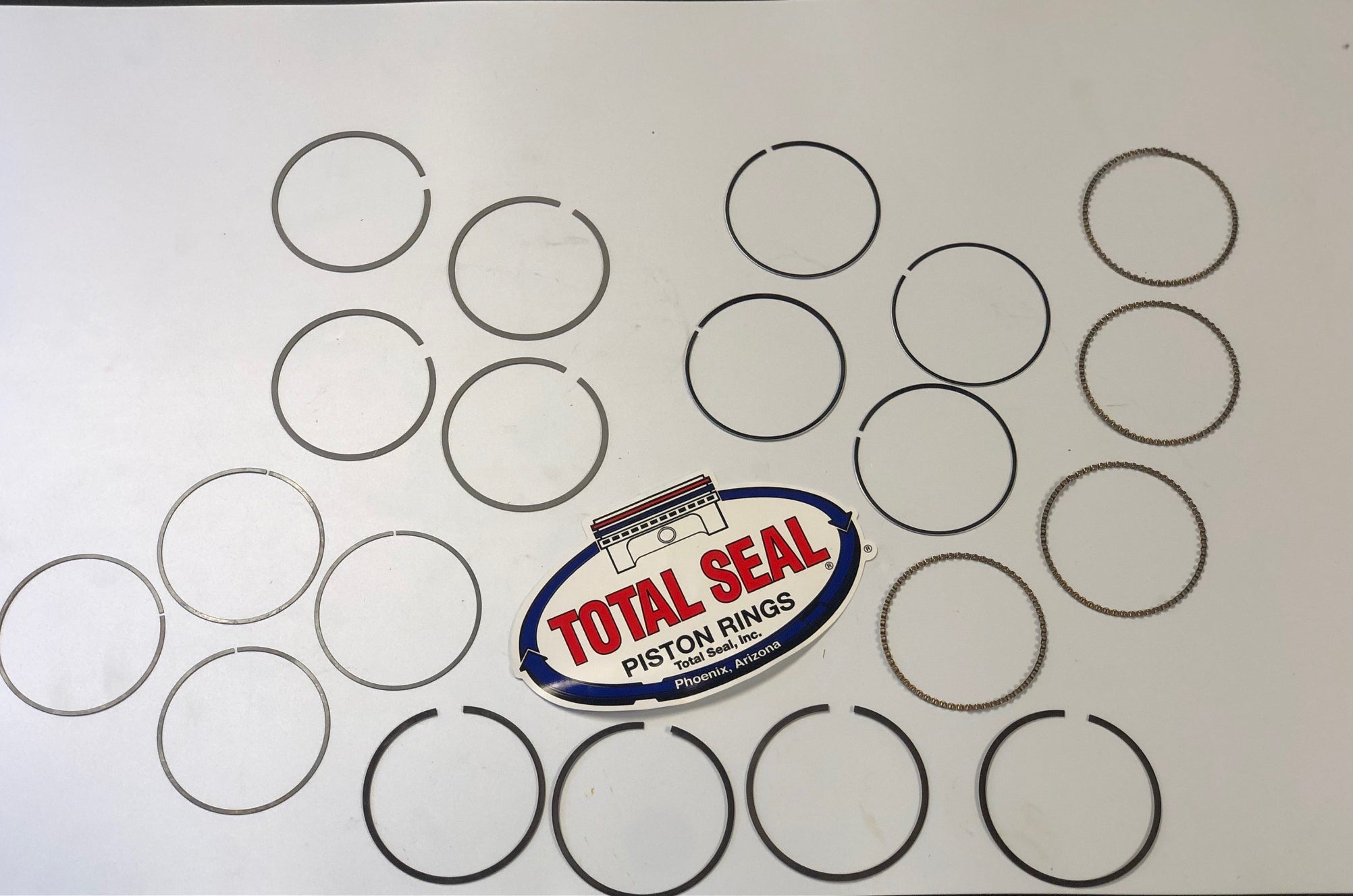 Total Seal Gapless 2nd Piston Ring Set for JE Pistons A2B Motorsport