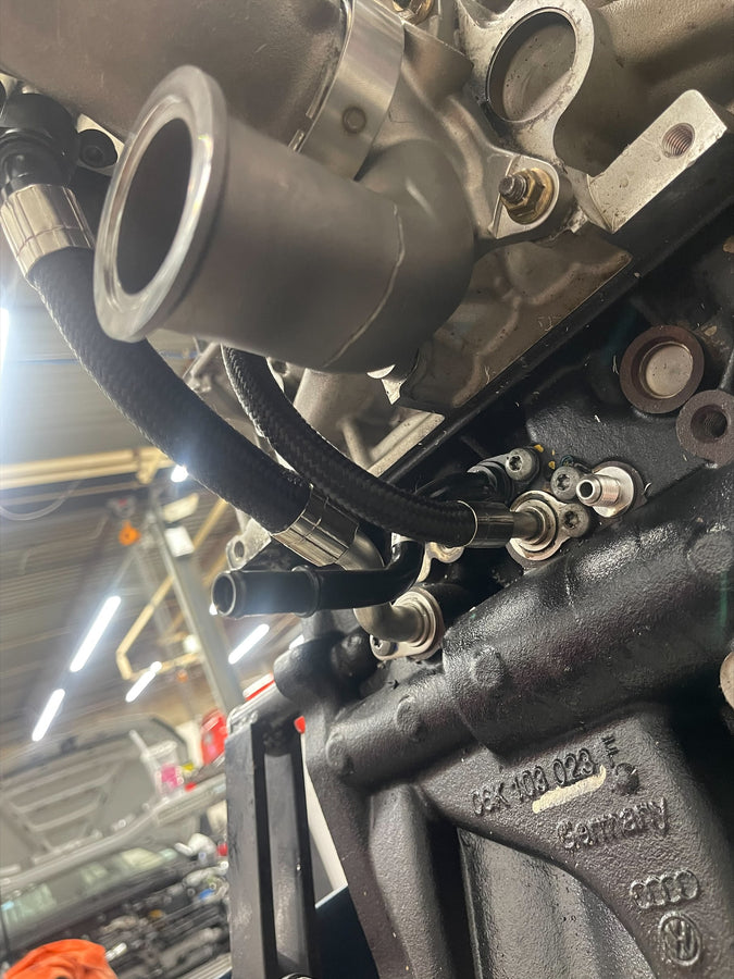 A2B Motorsport 4Cyl MQB Garrett G-Series Externally Gated Turbo Kit